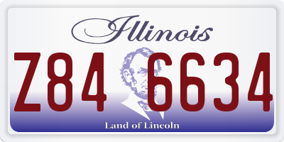 IL license plate Z846634