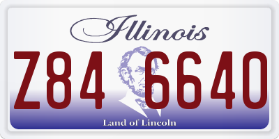 IL license plate Z846640