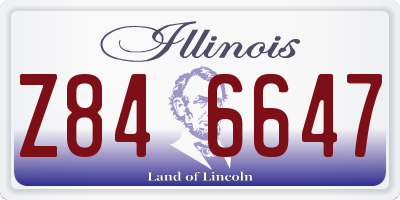 IL license plate Z846647
