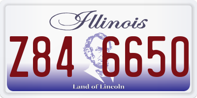 IL license plate Z846650