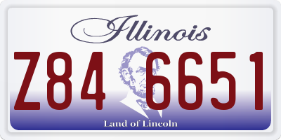 IL license plate Z846651
