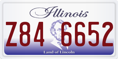 IL license plate Z846652