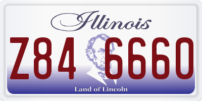 IL license plate Z846660
