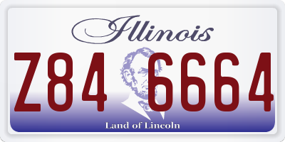 IL license plate Z846664