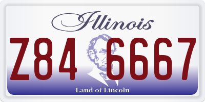IL license plate Z846667