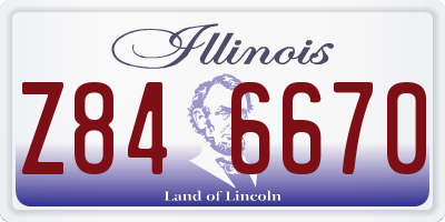 IL license plate Z846670