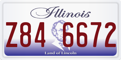 IL license plate Z846672