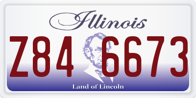 IL license plate Z846673