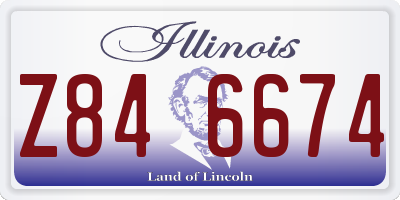 IL license plate Z846674