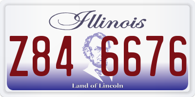 IL license plate Z846676