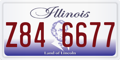 IL license plate Z846677