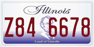 IL license plate Z846678