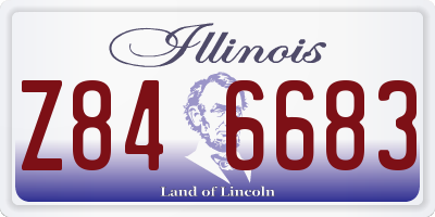 IL license plate Z846683