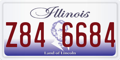 IL license plate Z846684