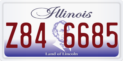 IL license plate Z846685