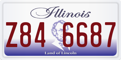 IL license plate Z846687
