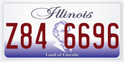 IL license plate Z846696