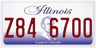 IL license plate Z846700