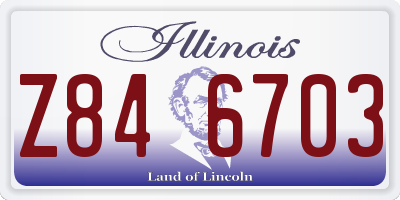 IL license plate Z846703