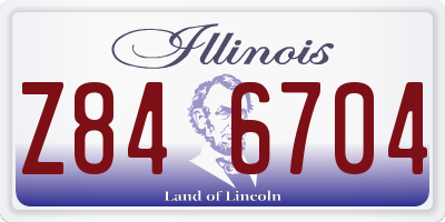 IL license plate Z846704