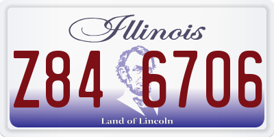 IL license plate Z846706