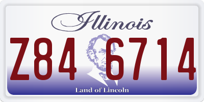 IL license plate Z846714