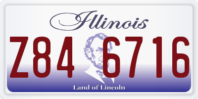 IL license plate Z846716