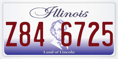 IL license plate Z846725