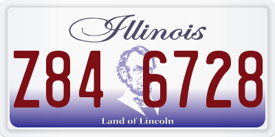 IL license plate Z846728