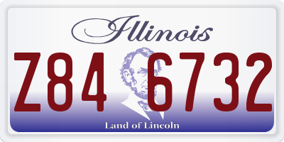 IL license plate Z846732