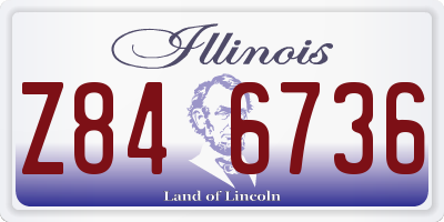 IL license plate Z846736