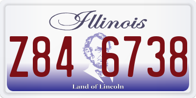 IL license plate Z846738