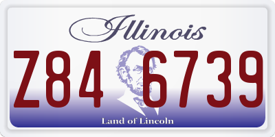 IL license plate Z846739