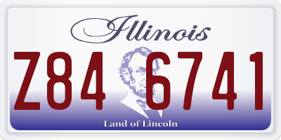 IL license plate Z846741