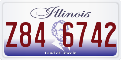 IL license plate Z846742