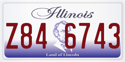 IL license plate Z846743