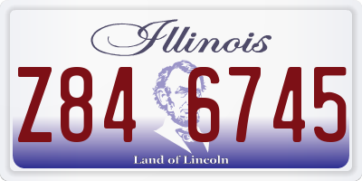 IL license plate Z846745