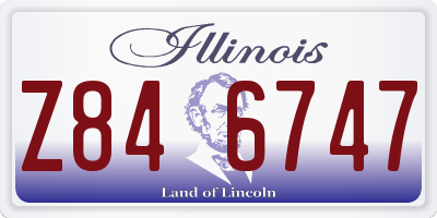 IL license plate Z846747