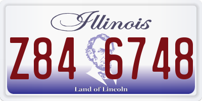IL license plate Z846748