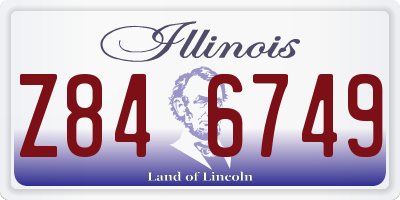 IL license plate Z846749