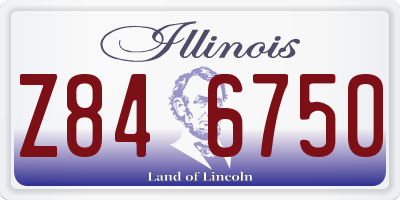 IL license plate Z846750