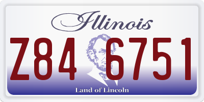IL license plate Z846751