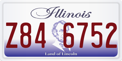 IL license plate Z846752