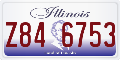 IL license plate Z846753