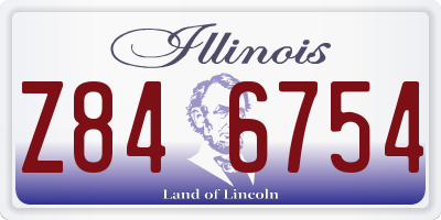 IL license plate Z846754
