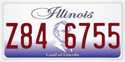 IL license plate Z846755