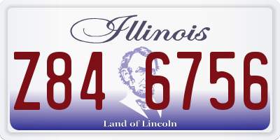 IL license plate Z846756