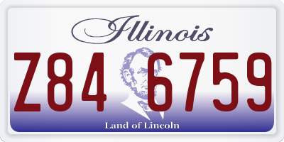IL license plate Z846759