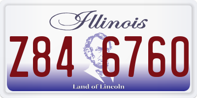 IL license plate Z846760