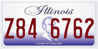 IL license plate Z846762